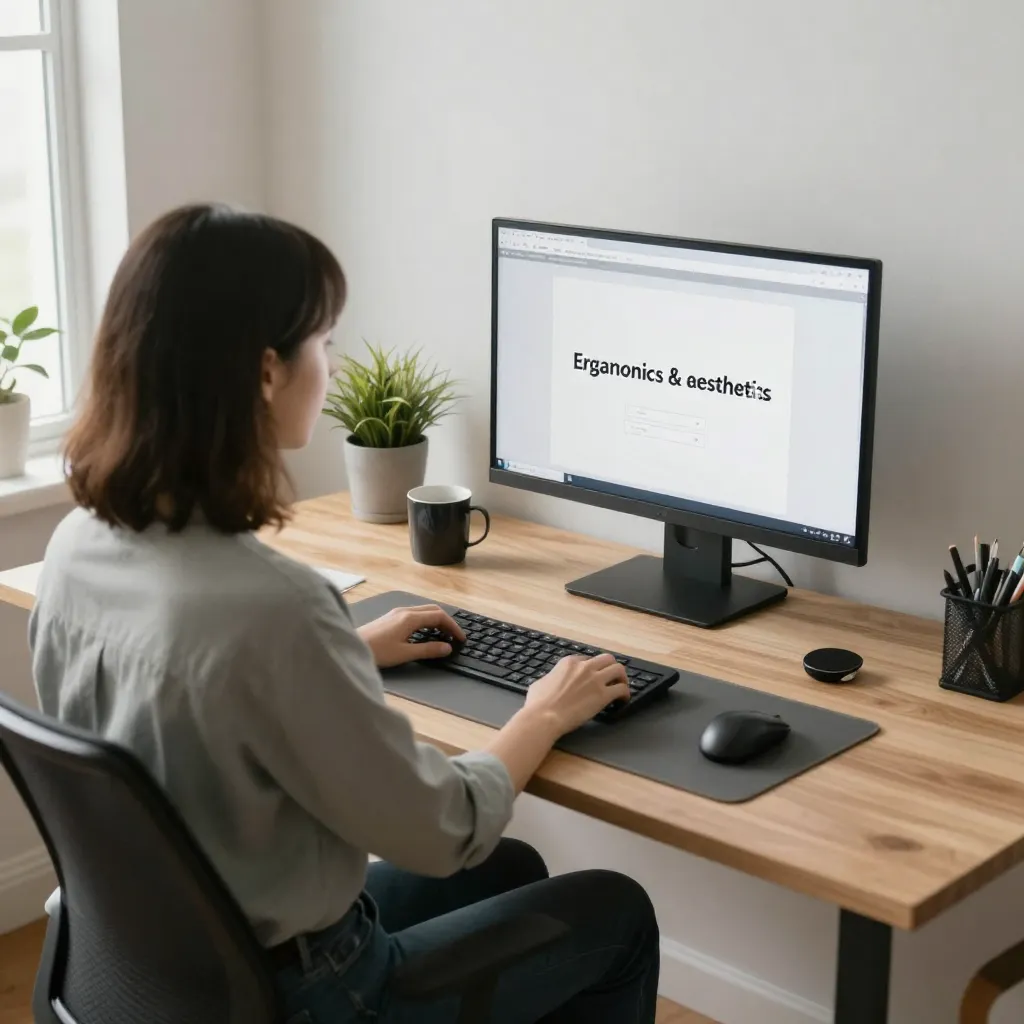 Desk optimization for aesthetics