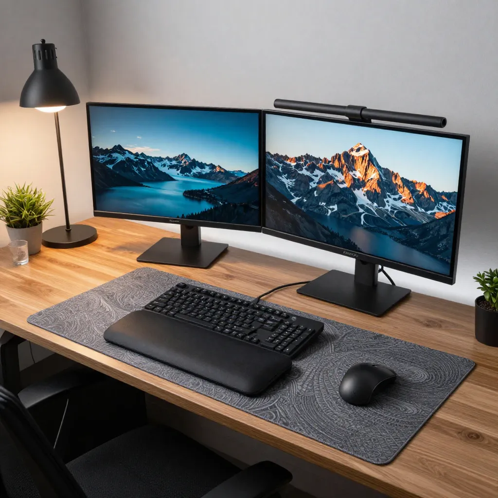 Productive dual monitor setup